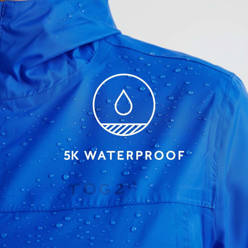 Craven Womens Waterproof Packaway Jacket - Ultra-Marine Blue - Image 10