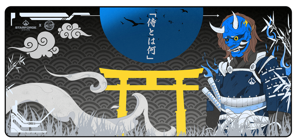 Azure Oni - Desk Mat - Image 2