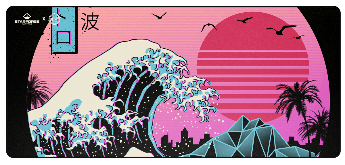 Retro Wave - Desk Mat - Image 2