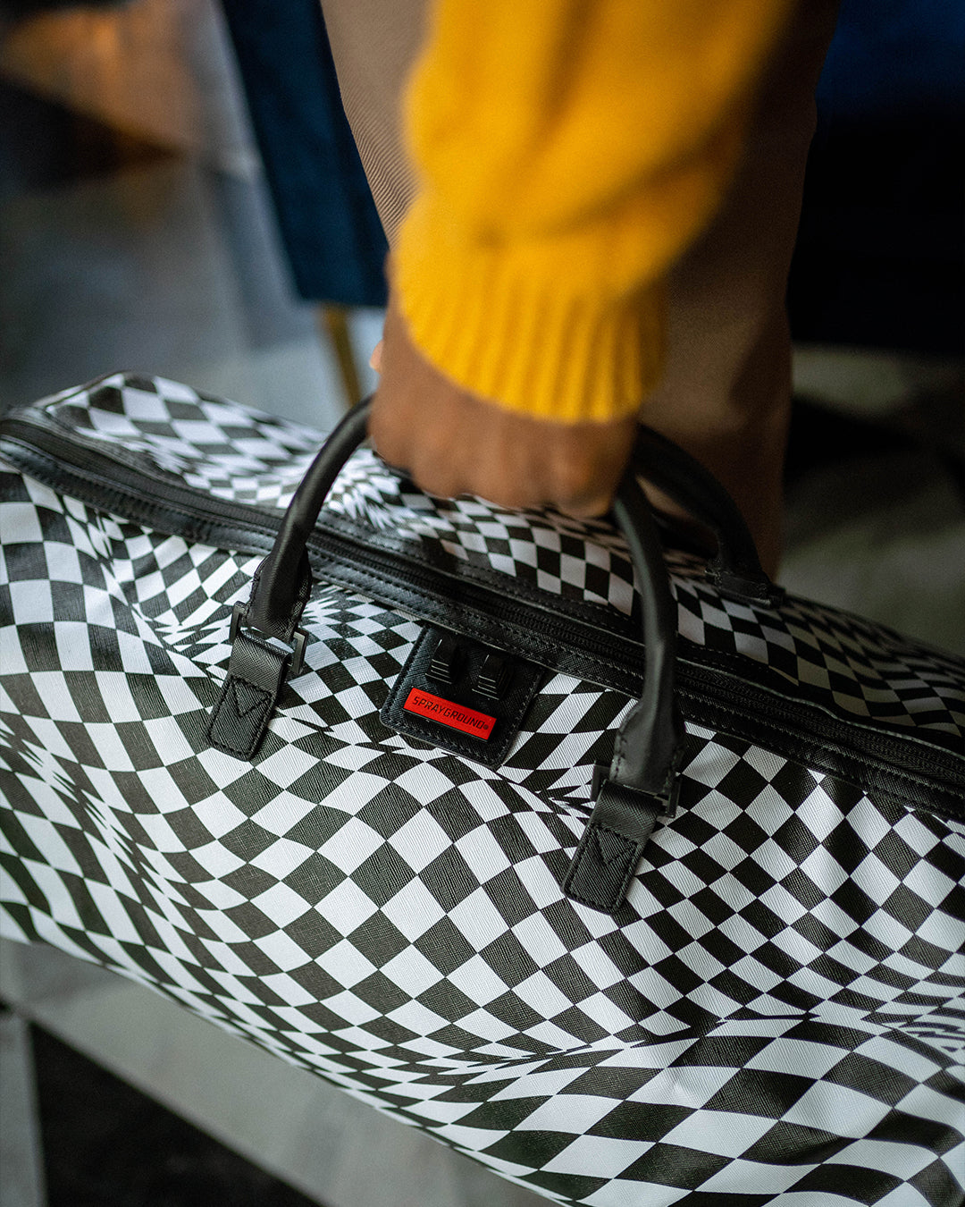 Trippy Check Duffle - Image 6
