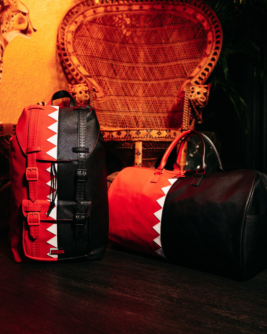 Vertical Shark Cut & Sew Duffle - Image 14