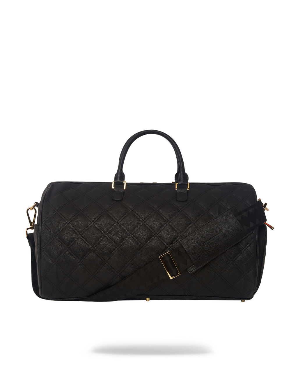 Noir Quilt Gold Chain Shark Duffle - Image 5