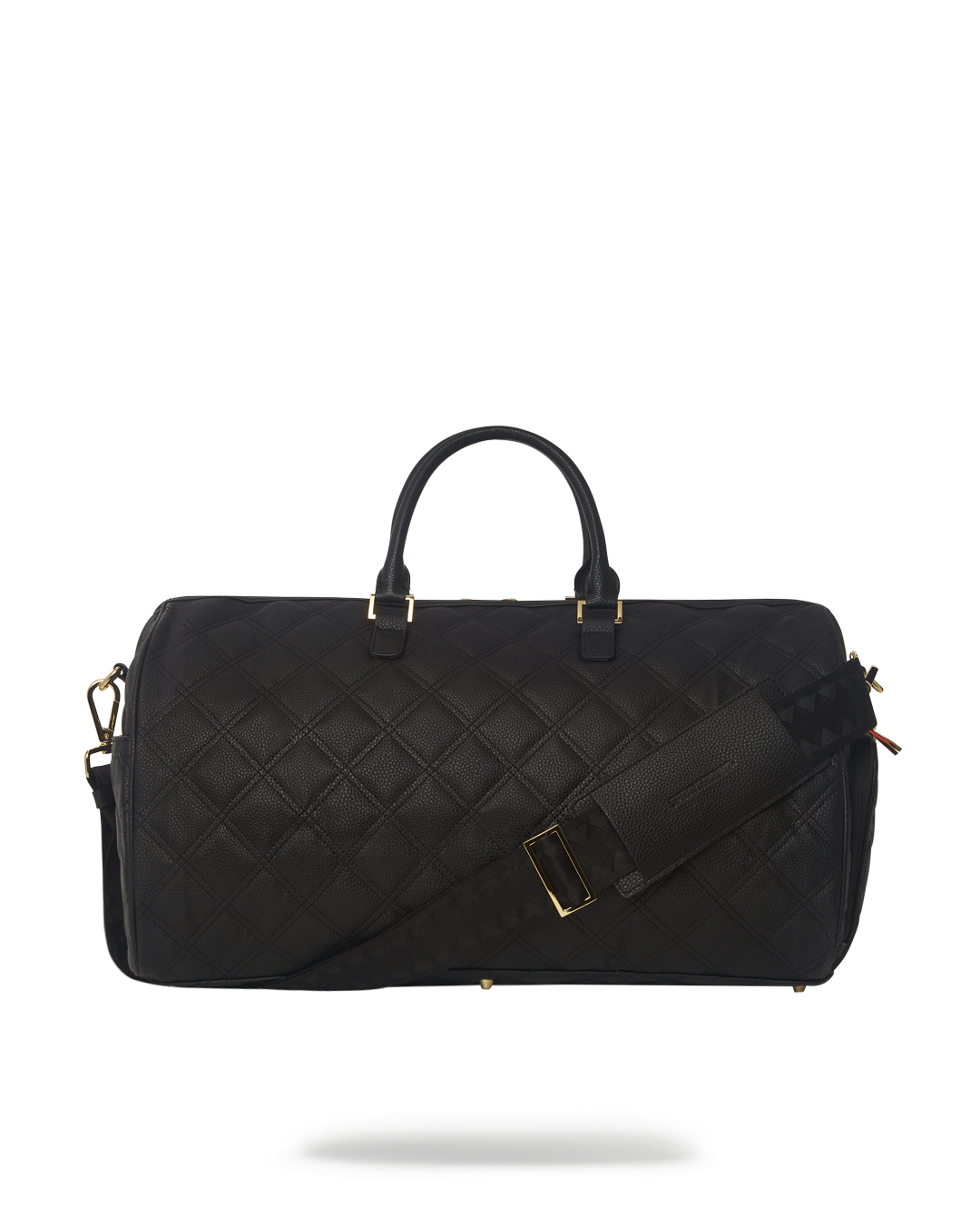 Noir Quilt Gold Chain Shark Duffle - Image 5