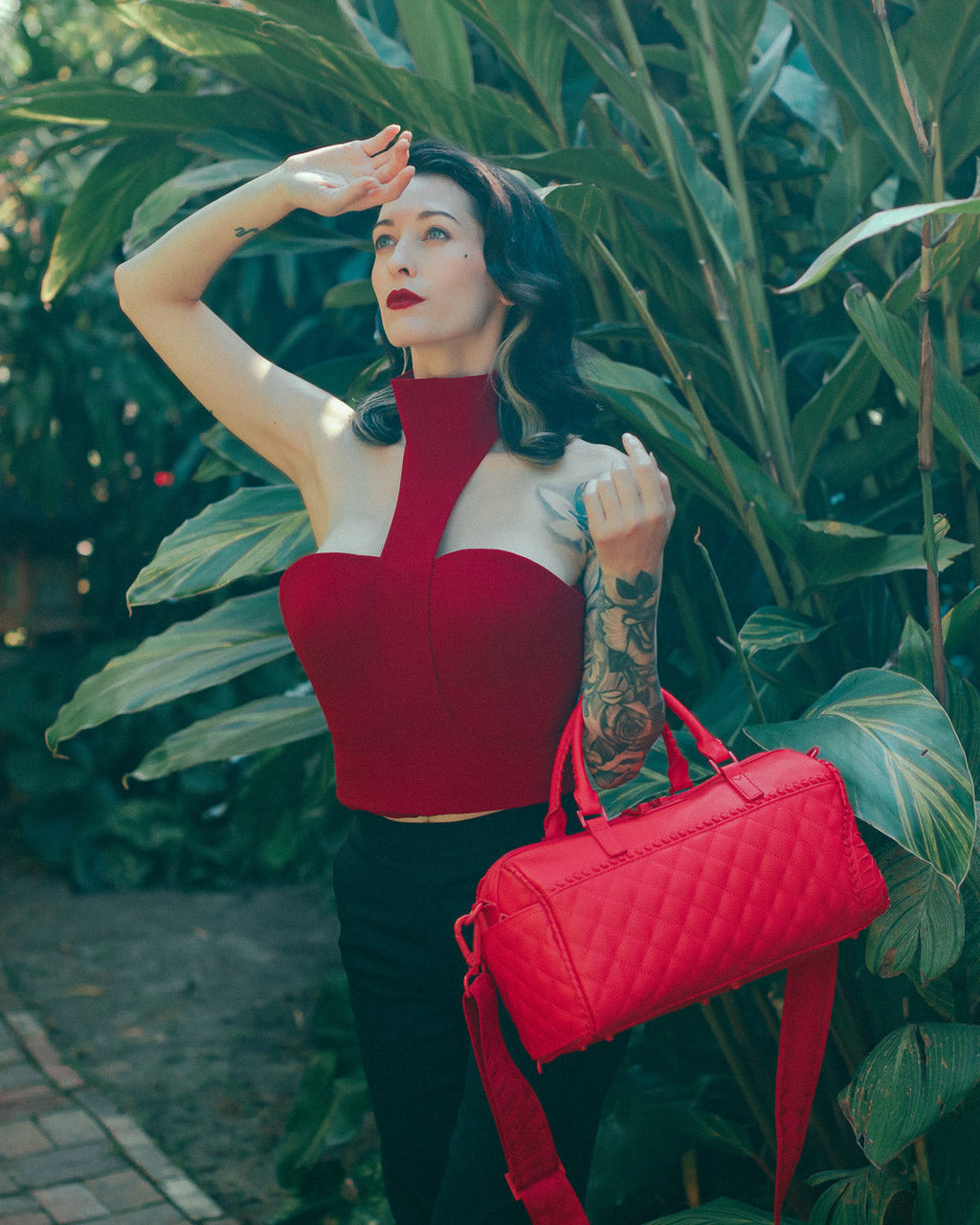 Red Riviera Mini Duffle - Image 4