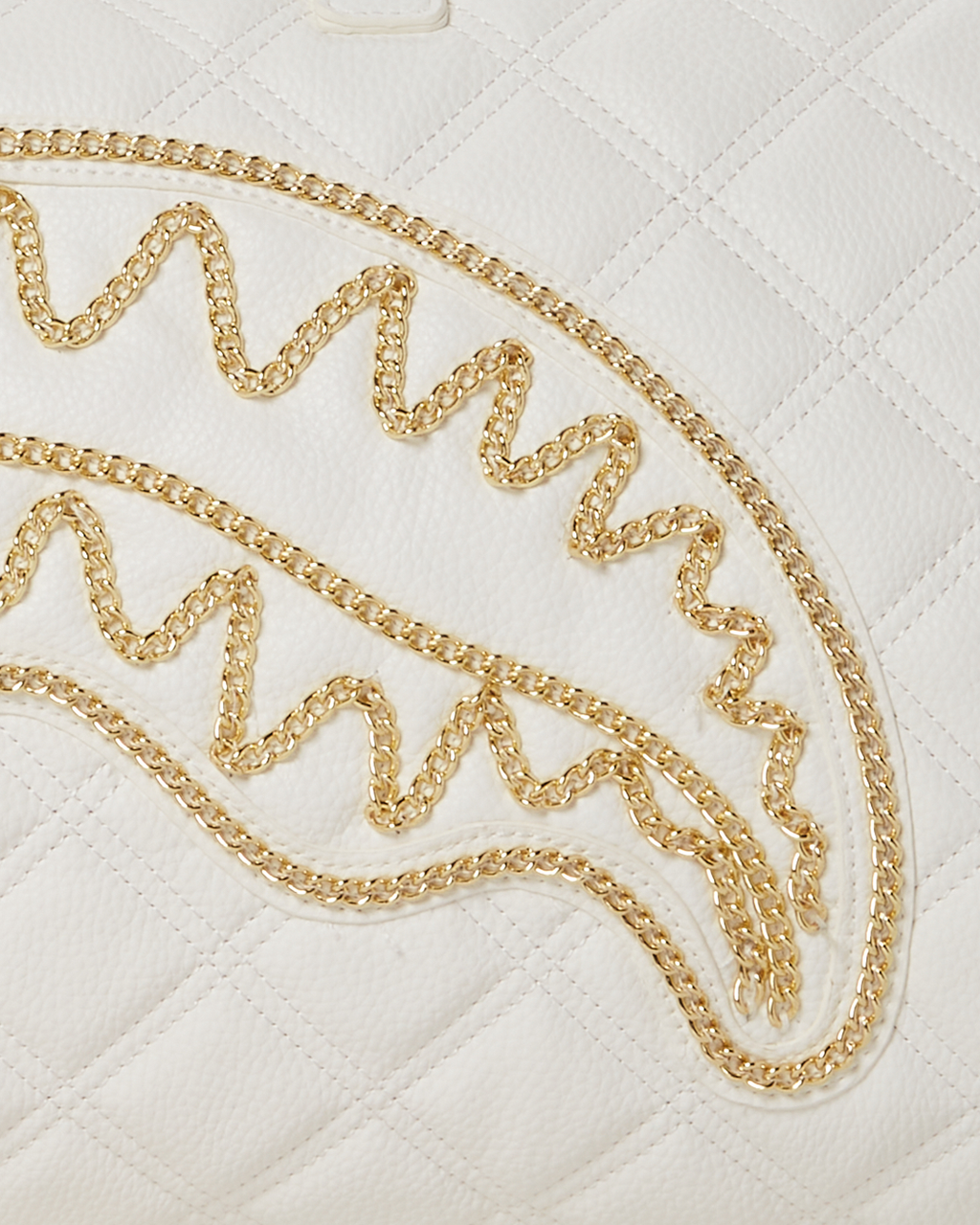 Riviera Le Blanc Gold Chain Shark Duffle - Image 14