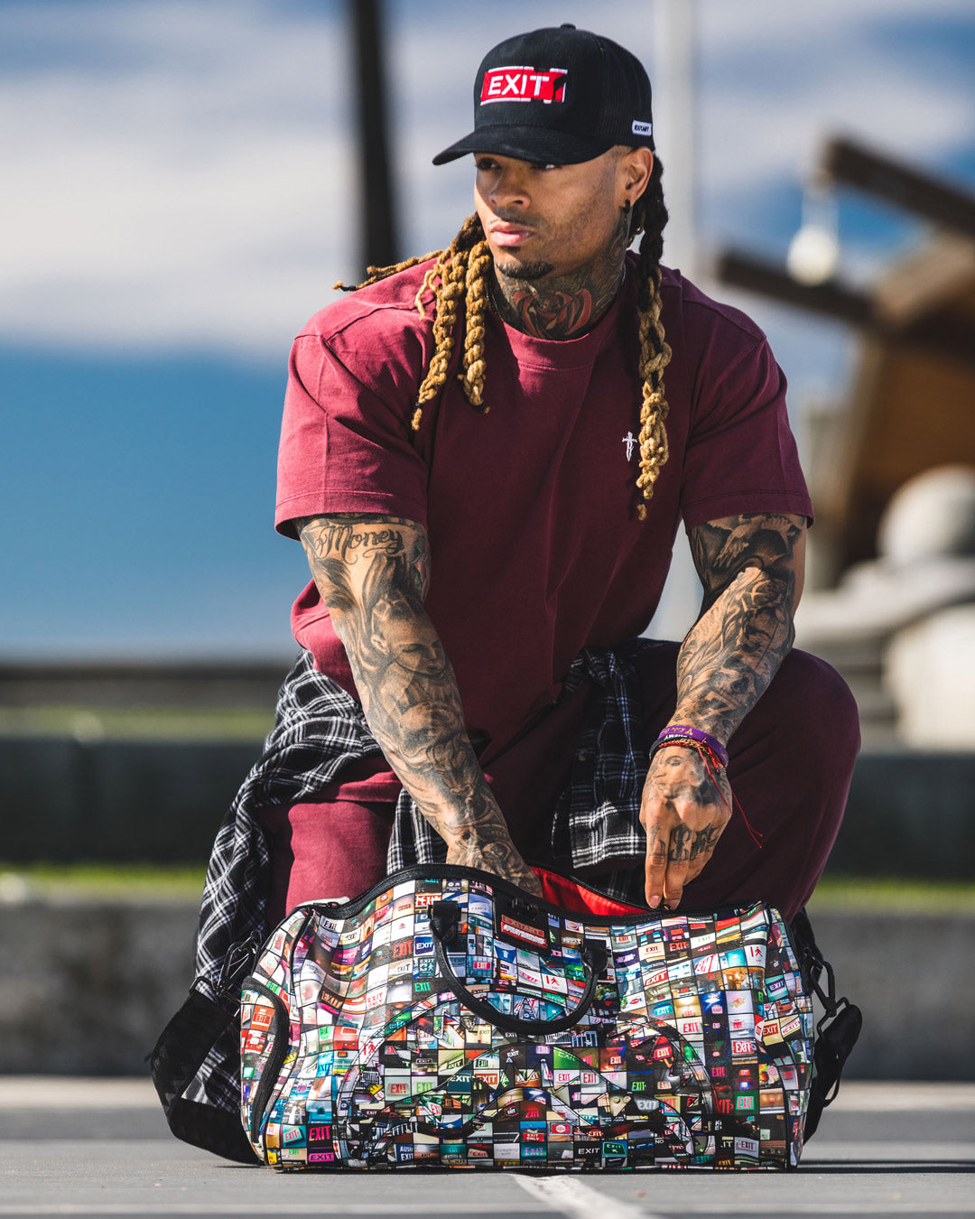 Exit Art Collab Duffle - Image 3
