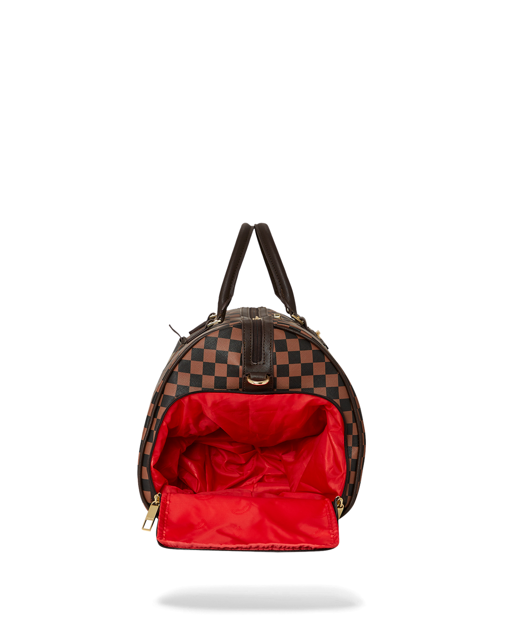 Exterior Gold Zip Pocket Sharks in Paris Duffle - Image 7