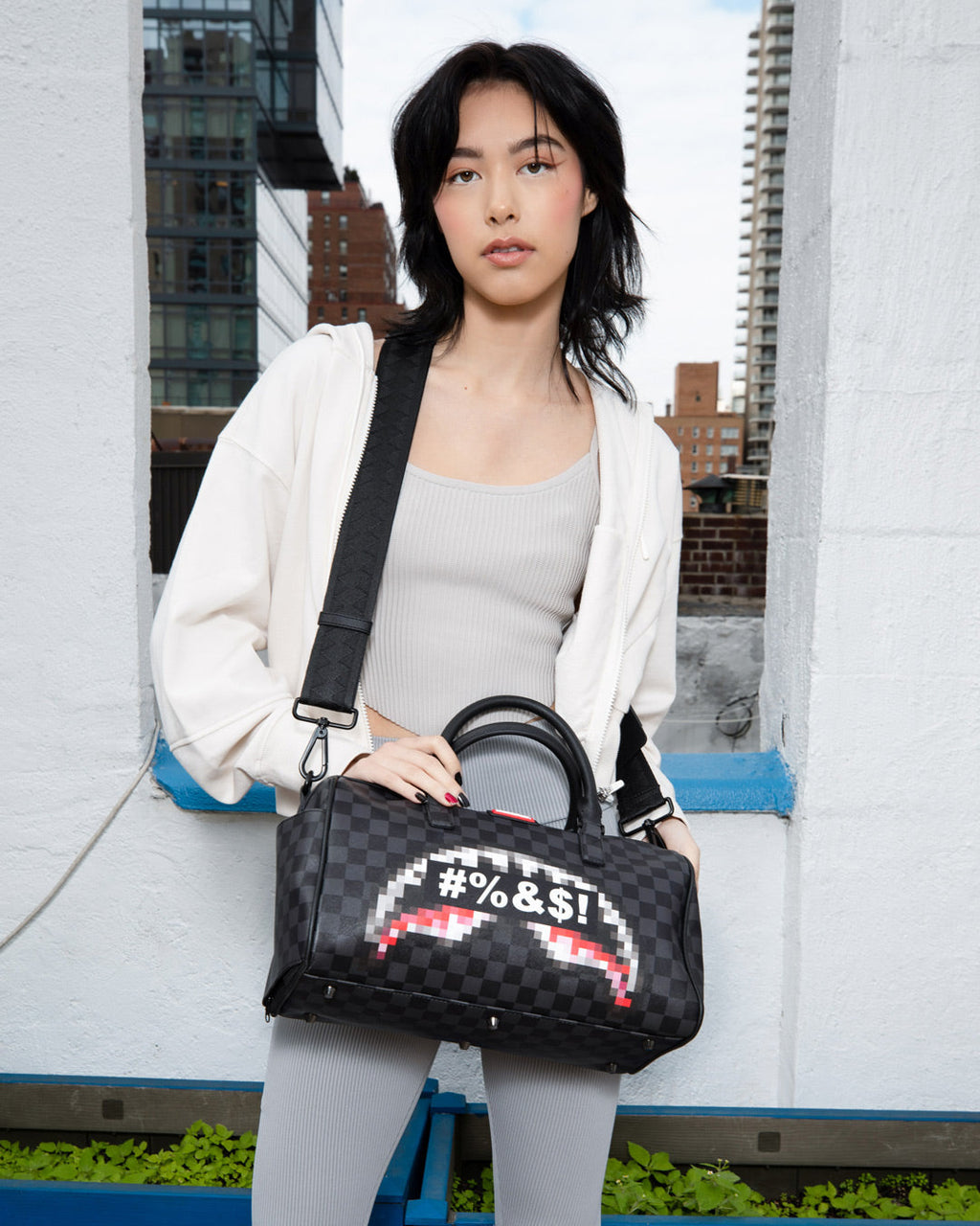 'What the Beep' Shark Mini Duffle - Image 8