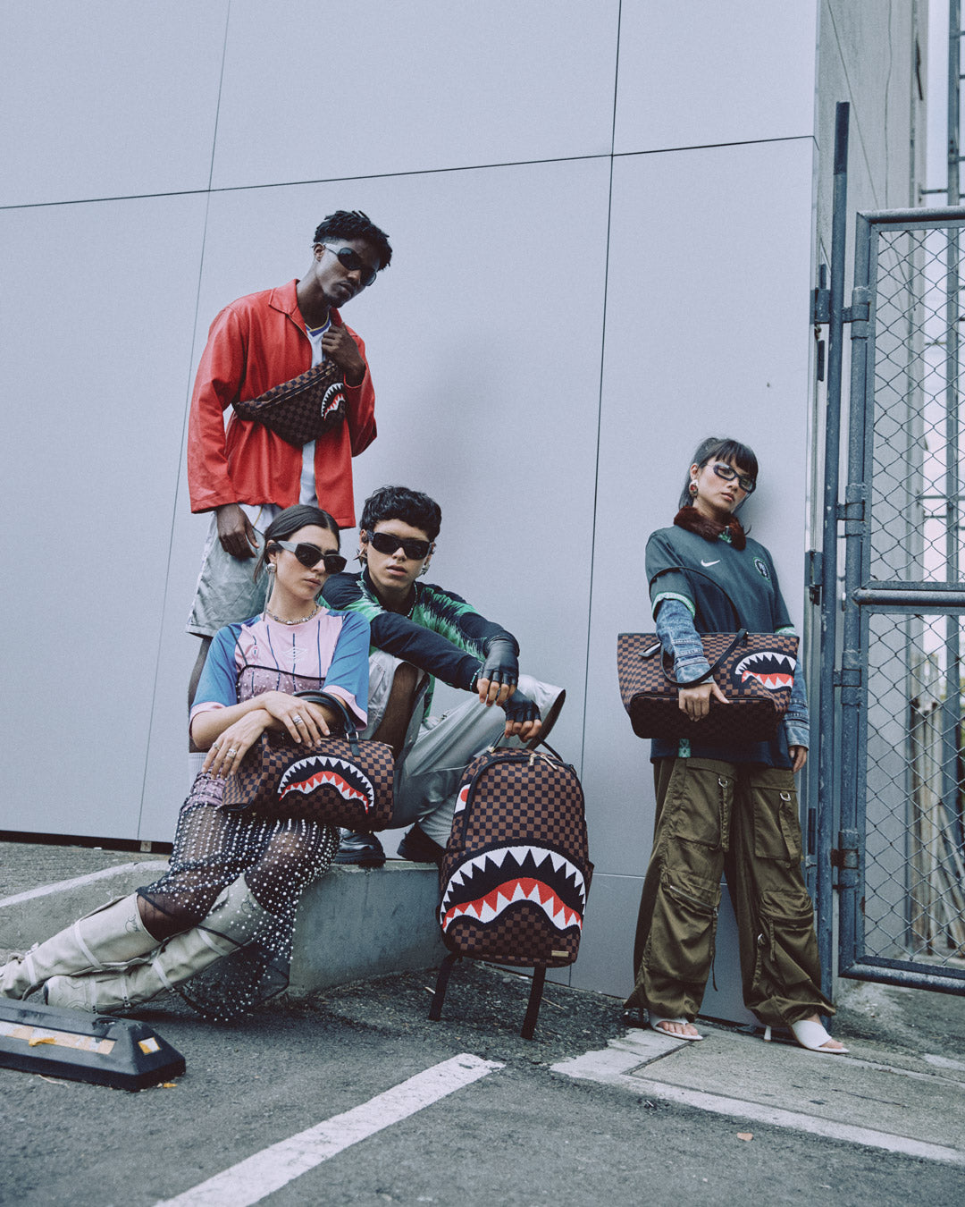 Kyotoknit Sharks in Paris Mini Duffle - Image 8