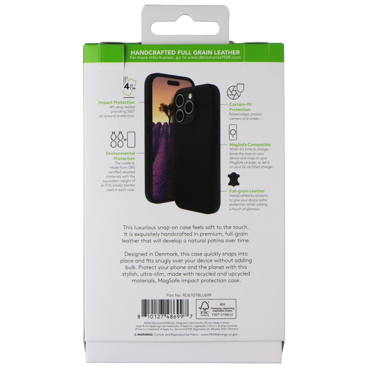 Dbramante1928 Roskilde Case for MagSafe for Apple iPhone 16 Pro Max - Black - New - Image 2