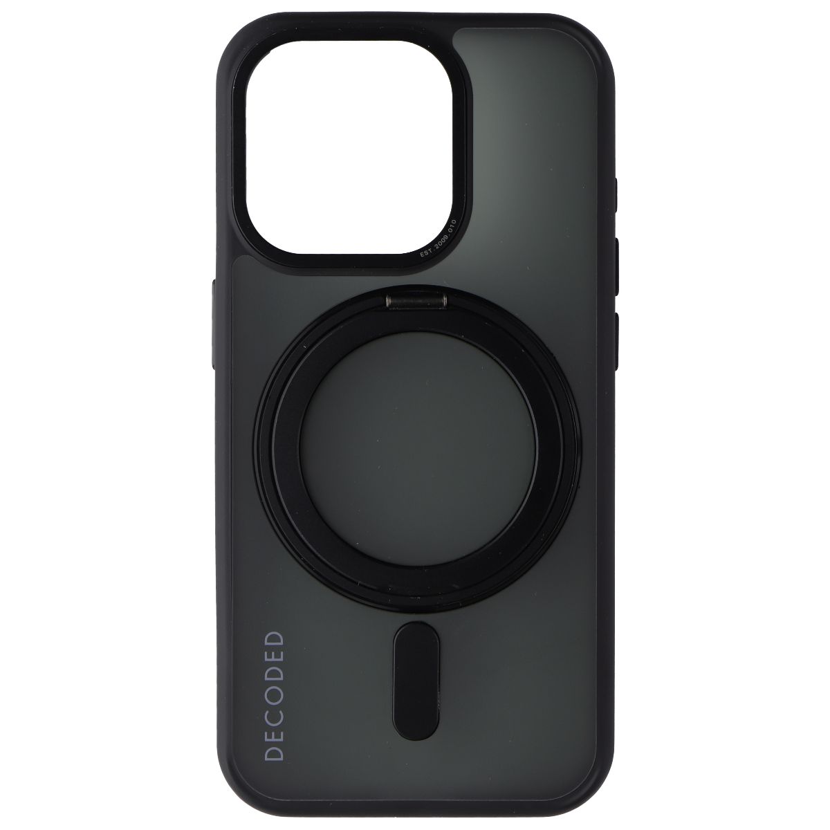 Decoded 360 Loop Stand Back Cover for MagSafe for iPhone 15 Pro - Frost Black - New - Image 2