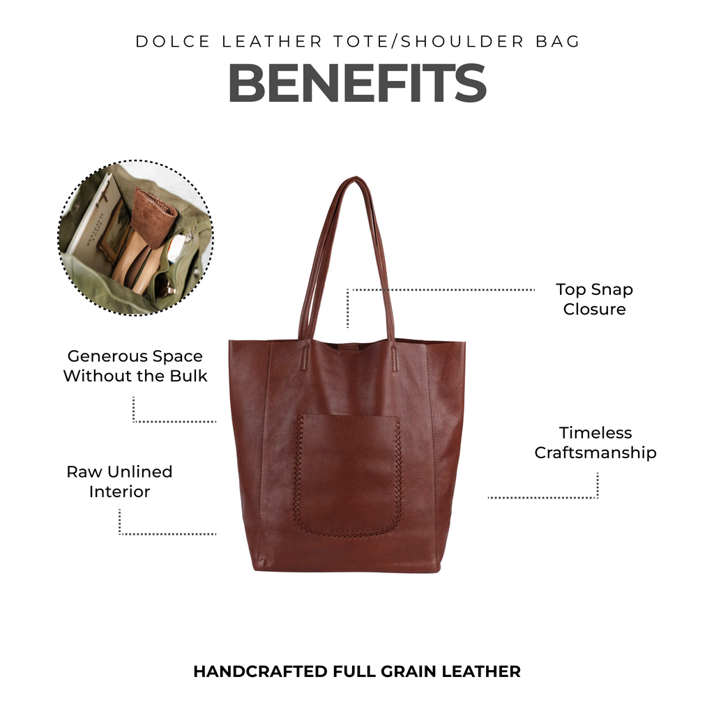 Dolce Leather Tote Bag - Image 2