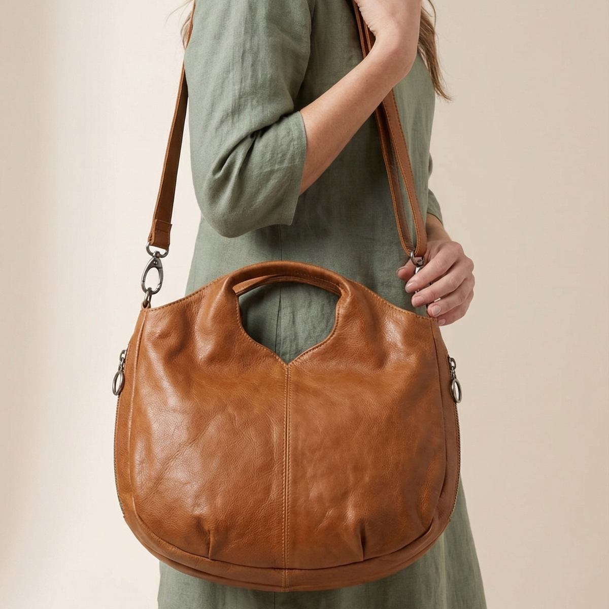 Darby Leather Crossbody Bag - Image 25