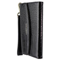 Elizabeth James Wristlet Folio for MagSafe for iPhone 15 Pro Max - Black Croc - New