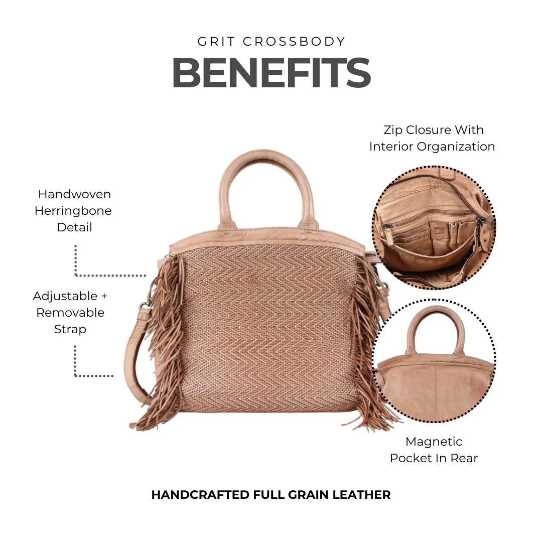Grit Leather Crossbody Bag - Image 8