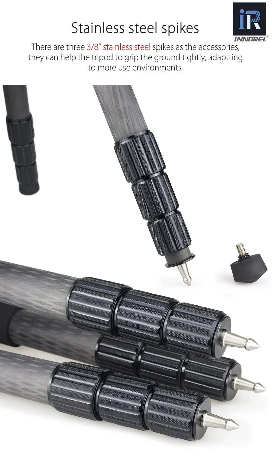 Innorel RT90C (LT404C) Heavy Duty Tripod - Image 19