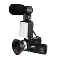 KOMERY 4K WiFi Video Camcorder - AF1 Mic Lens Light