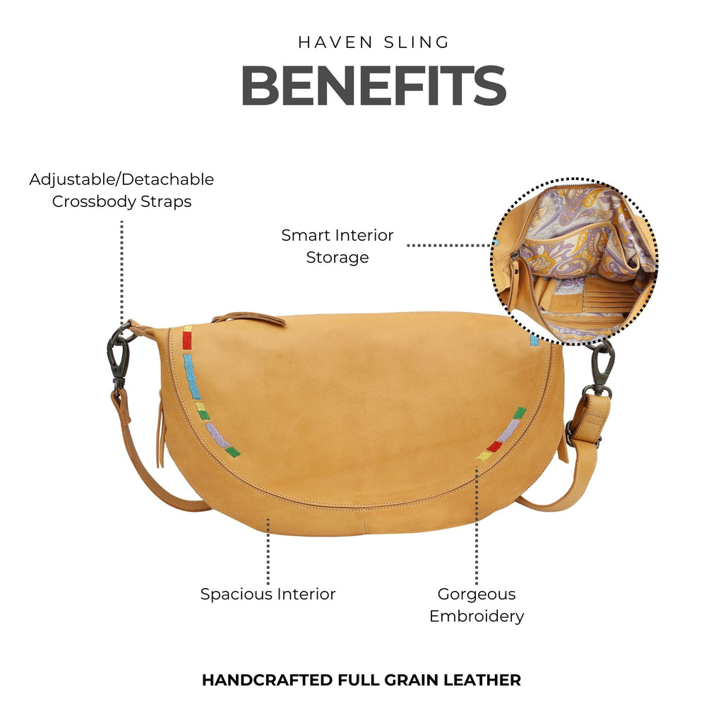 Haven Leather Sling Bag - Image 6