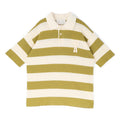AMI Paris Short Sleeves Polo With AMI De Couer Patch (Blanc creme/Matcha)