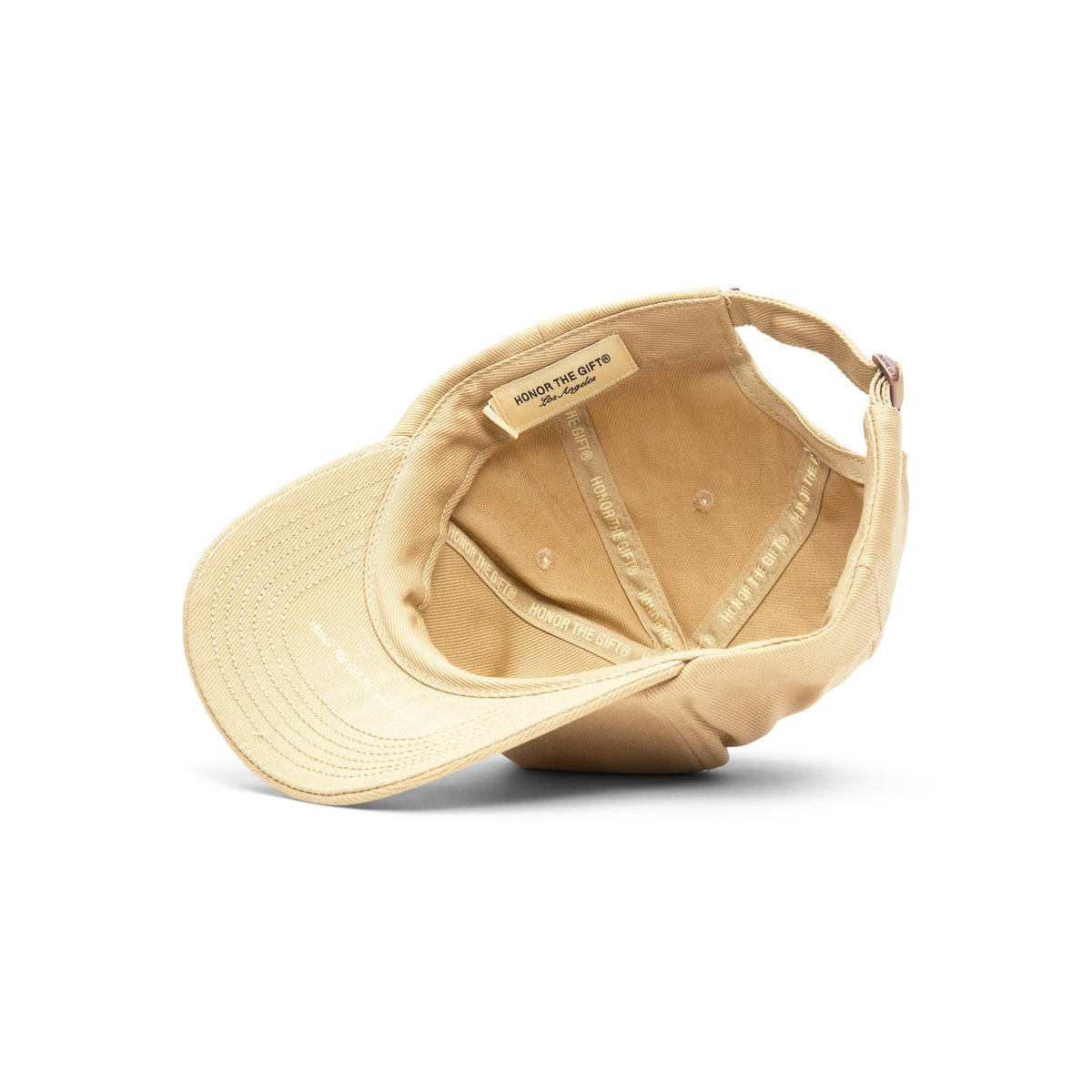 Honor The Gift Logo Cap B-Summer Trucker Cap (Tan) - Image 5