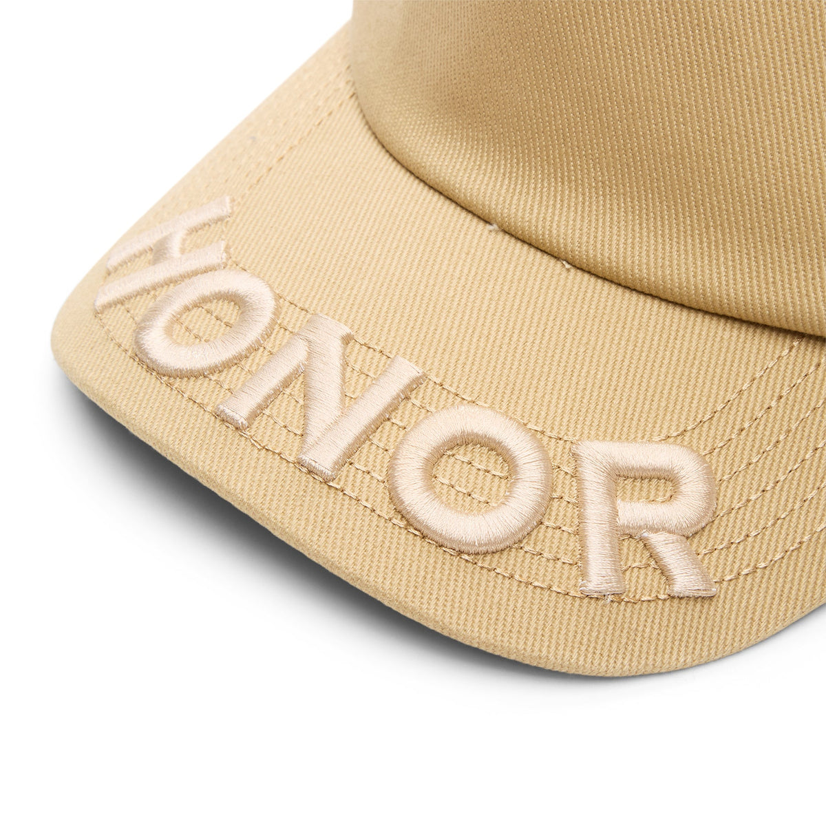 Honor The Gift Logo Cap B-Summer Trucker Cap (Tan) - Image 6