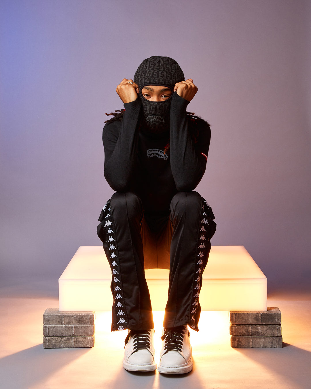 Cashin Checks Ski Mask (Gray) - Image 6