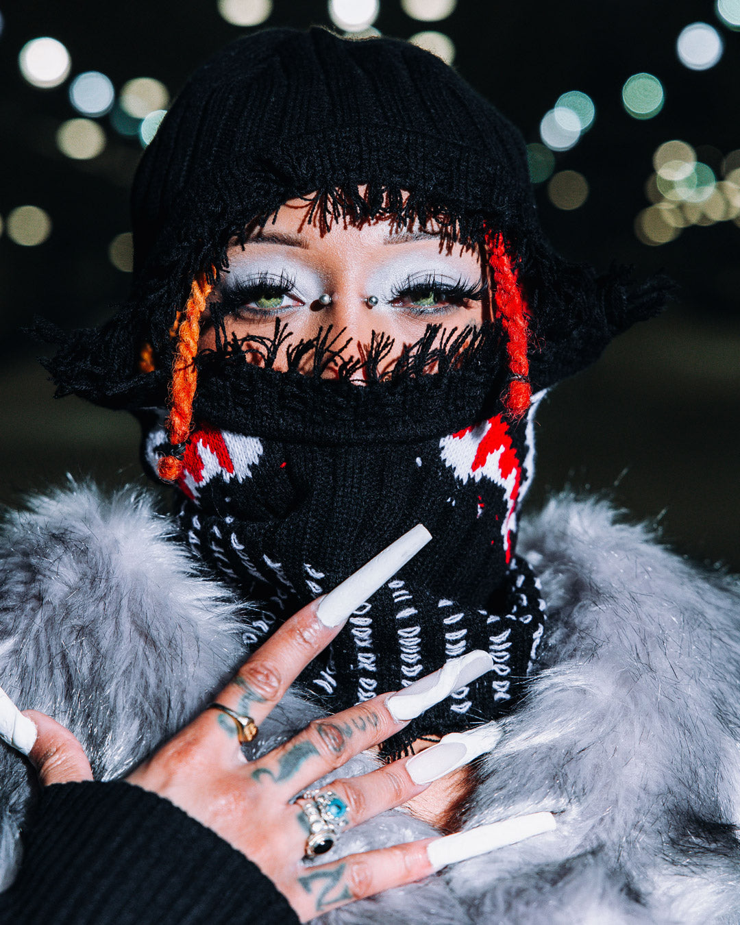 Bohemian Full Face Ski Mask - Image 2