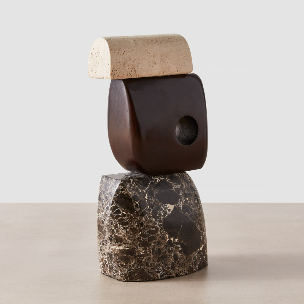 Hari Stone and Wood Sculpture - Image 5