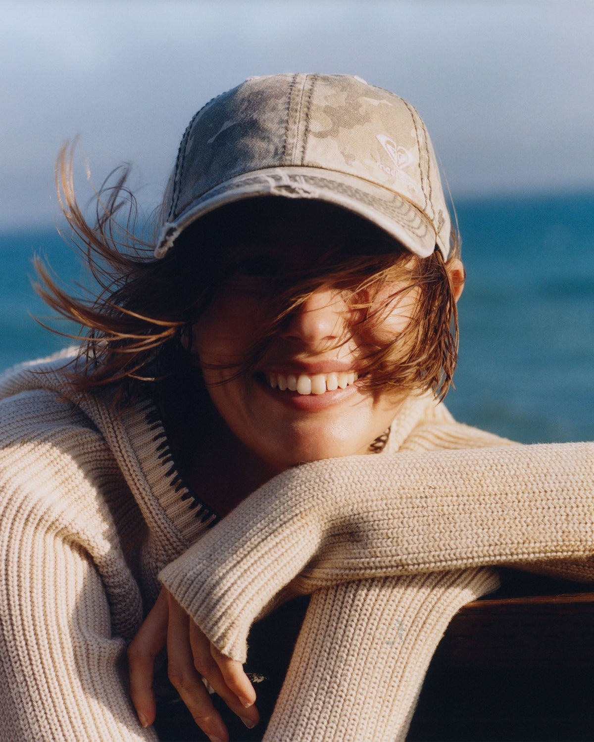 Roxy Distressed Camo Hat - Image 3