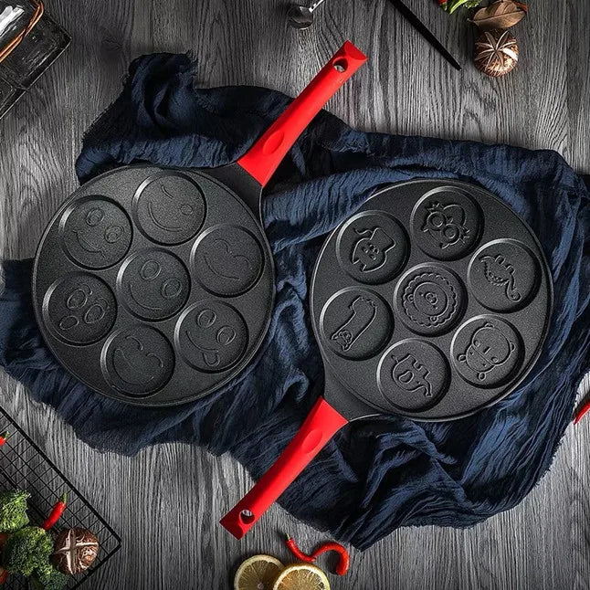 Seven-Hole Breakfast Nonstick Frying Pan - Image 9