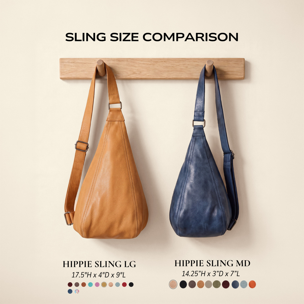 Hippie Leather Sling Bag (Sm) - Image 3