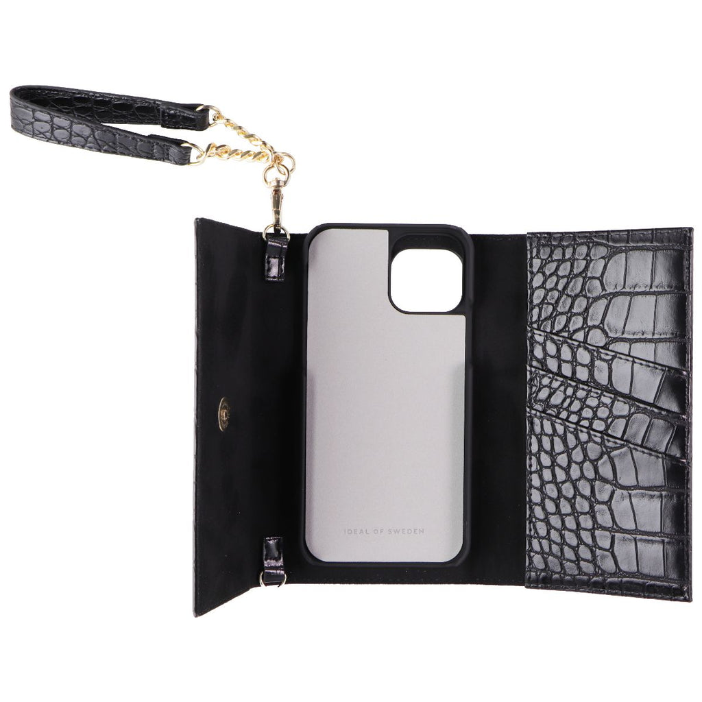 iDeal of Sweden Signature Clutch Case for iPhone 12 and 12 Pro - Jet Black Croco - New - Image 4