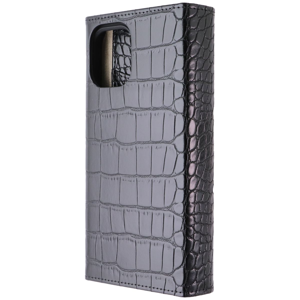 iDeal of Sweden Signature Clutch Case for iPhone 12 Pro Max - Jet Black Croco - New - Image 2
