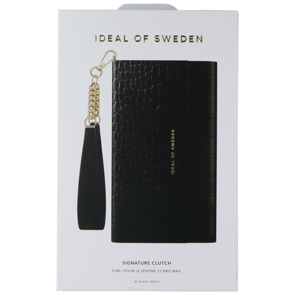 iDeal of Sweden Signature Clutch Case for iPhone 12 Pro Max - Jet Black Croco - New - Image 5