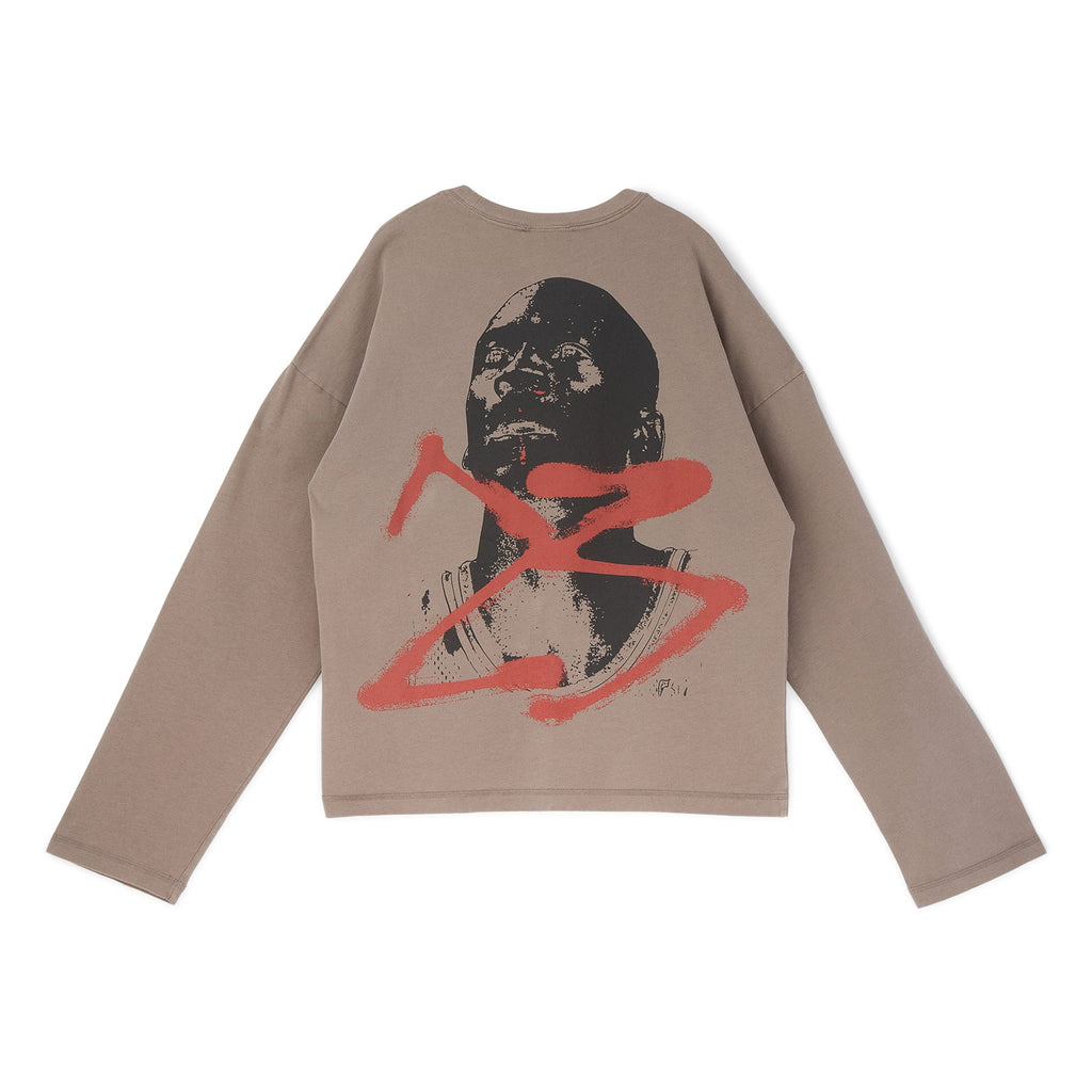 Air Jordan M J IH Jmpan LS Tee (Cave Stone) - Image 2