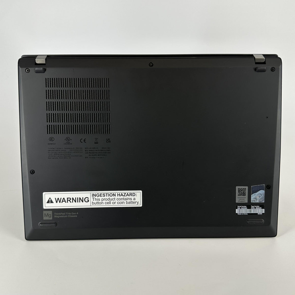 Lenovo ThinkPad T14s Gen 4 Black 3.2 GHz AMD Ryzen 5 Pro 7540U 16GB RAM 256GB Solid State Drive - Image 10