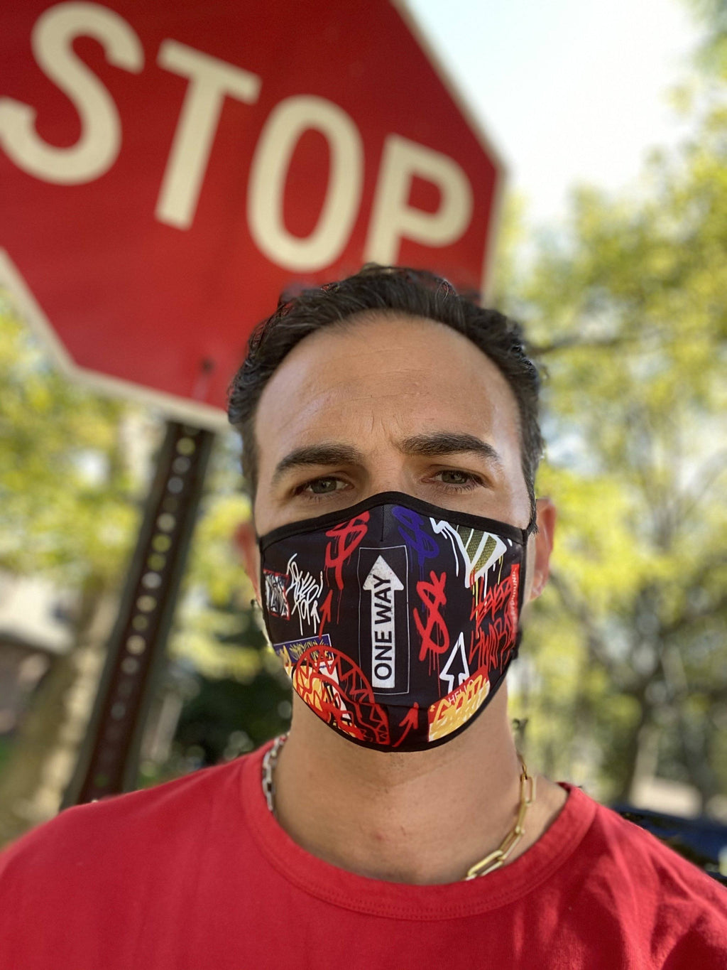 Adult One Way Form-Fitting Face Mask - Image 3