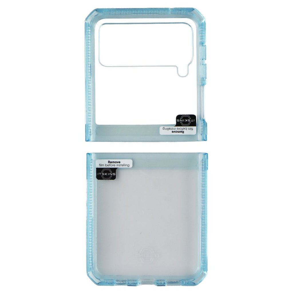 ITSKINS Hybrid // Clear Series Case for Samsung Galaxy Z Flip3 5G - Light Blue - New - Image 3