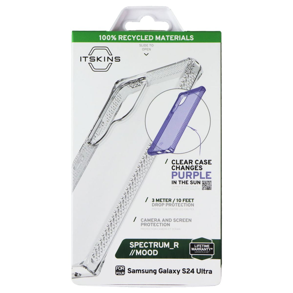 ITSKINS Spectrum_R Mood Case for Samsung Galaxy S24 Ultra - Clear / Purple - New