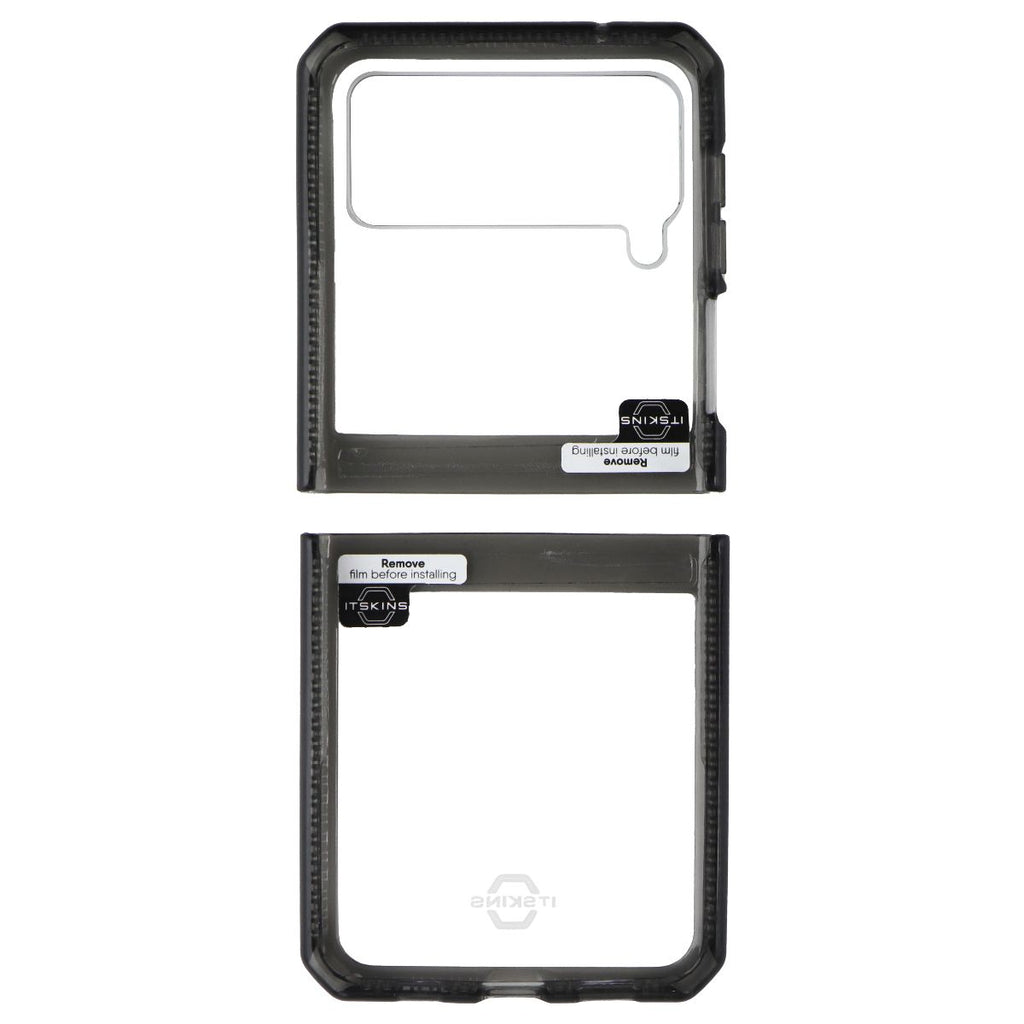 ITSKINS Hybrid Clear Series Case for Samsung Galaxy Z Flip3 - Smoke/Clear - New - Image 3