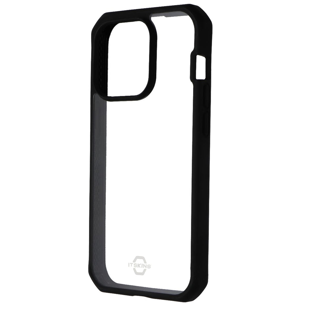 ITSKINS Hybrid_R Case for Apple iPhone 14 Pro - Clear / Solid Black - New