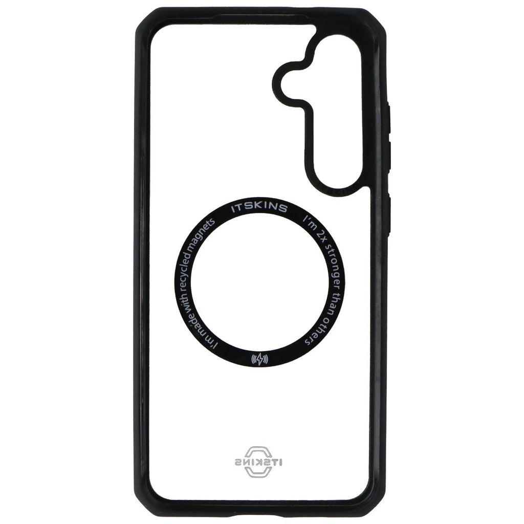 ITSKINS Hybrid_R // Solid Case for Samsung Galaxy S24 Plus - Black / Transparent - New - Image 3