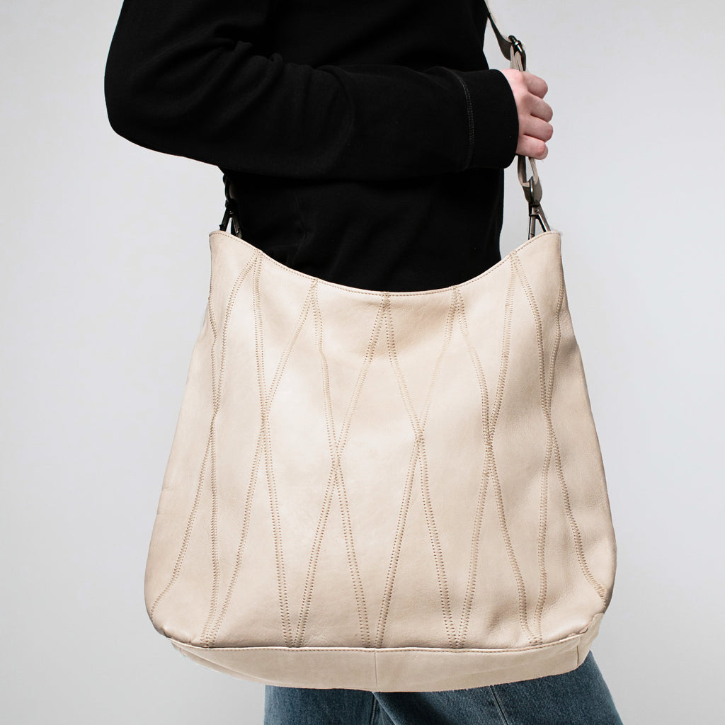 Bree Diamond Leather Shoulder Bag - Image 27