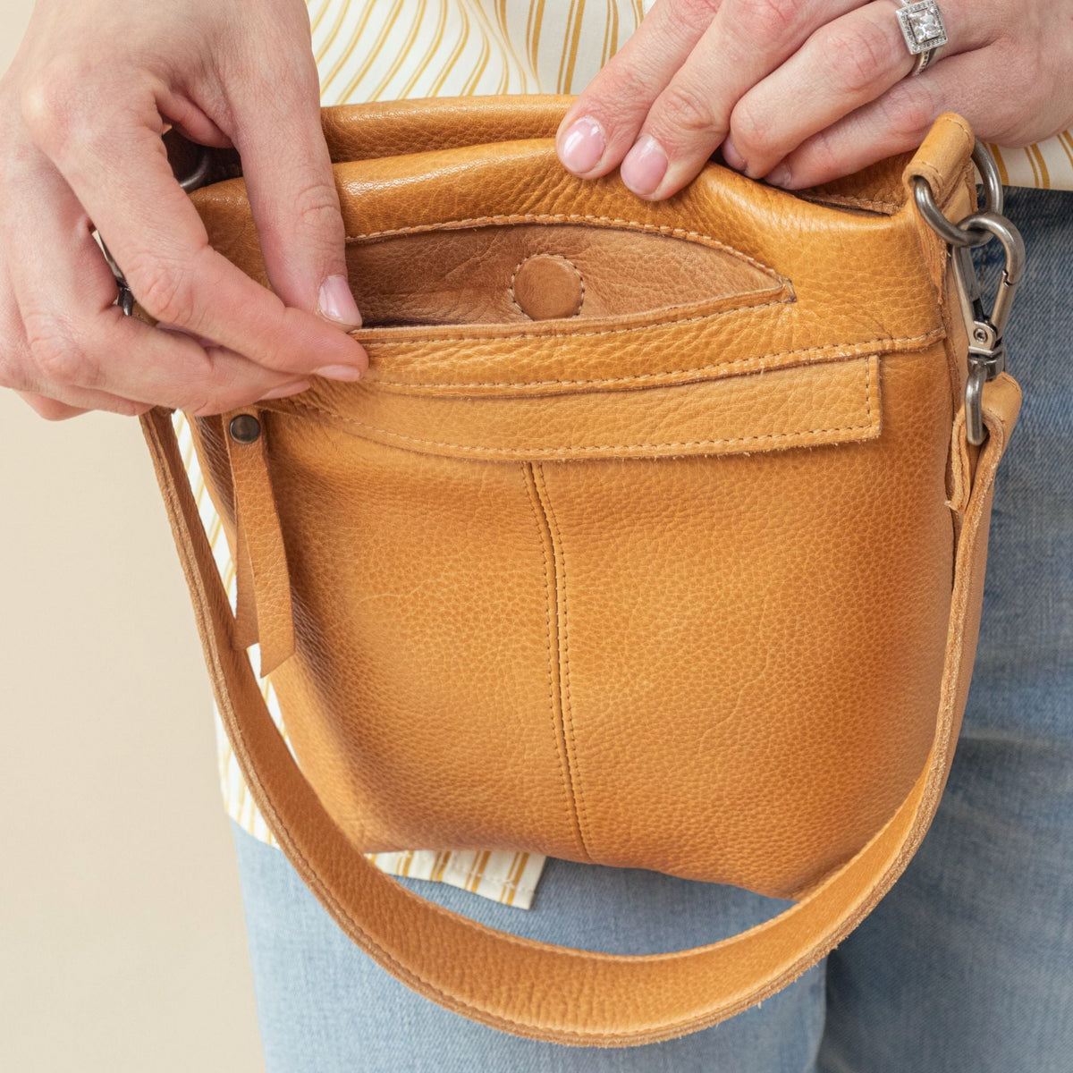 Fran Leather Crossbody - Image 19