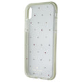 Kate Spade Defensive Hardshell Case for Apple iPhone XR - Clear / Pin Dot Gems - New