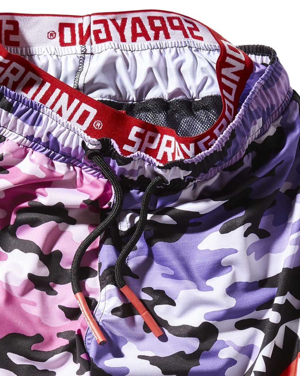 Kids Split Camo Swim Trunks - Image 3