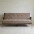 Oslo Mid-Century Modern Tufted Sofa Bed - Oatmeal