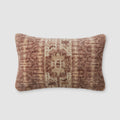 Krisha Hand-Knotted Lumbar Pillow - Mulberry