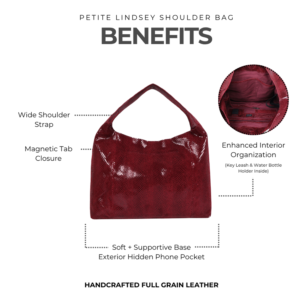 Petite Lindsey Leather Shoulder Bag - Image 19
