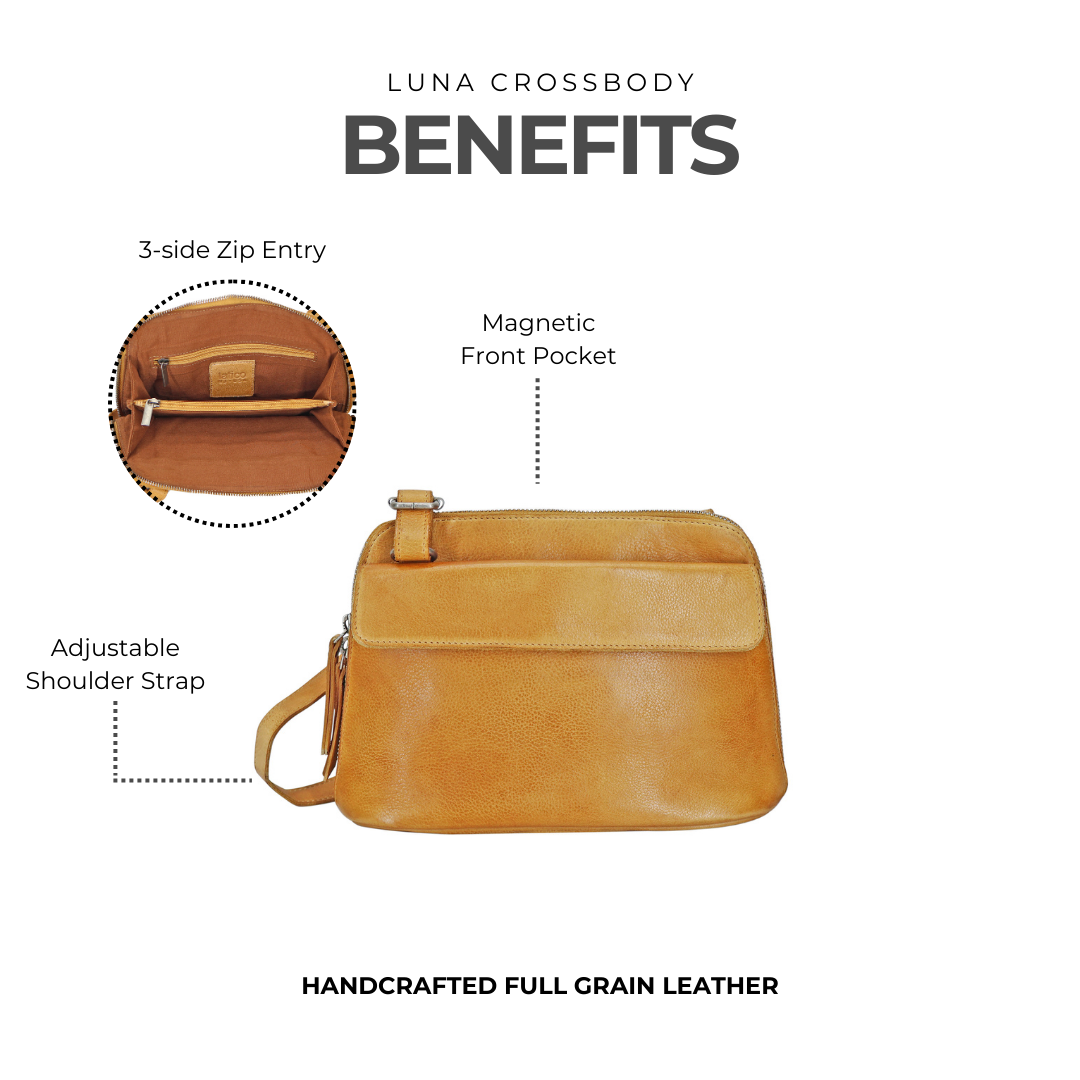 Luna Leather Crossbody Bag - Image 2